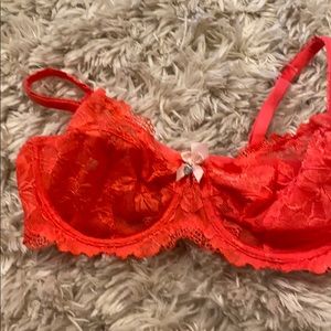 Sexy coral unlined body by Victoria bra 38C